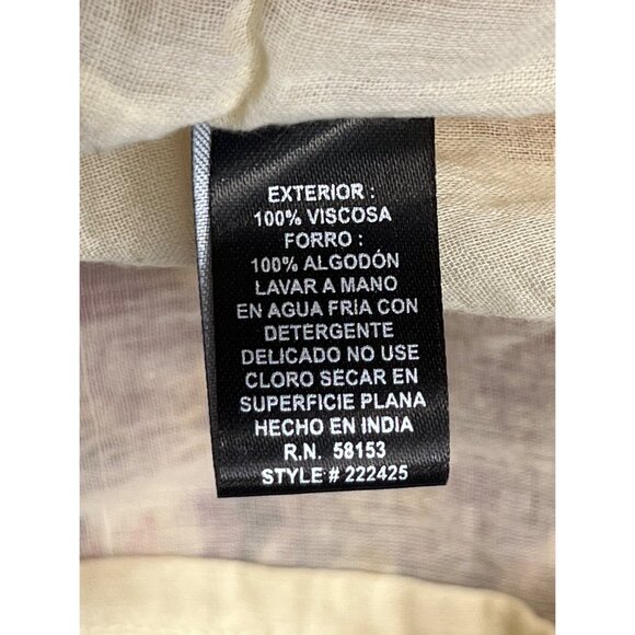 chaudry kc XL Crinkle Peasant Gipsy Skirt Orange/Pink/Yellow Boho Y2K Career - Picture 5 of 15